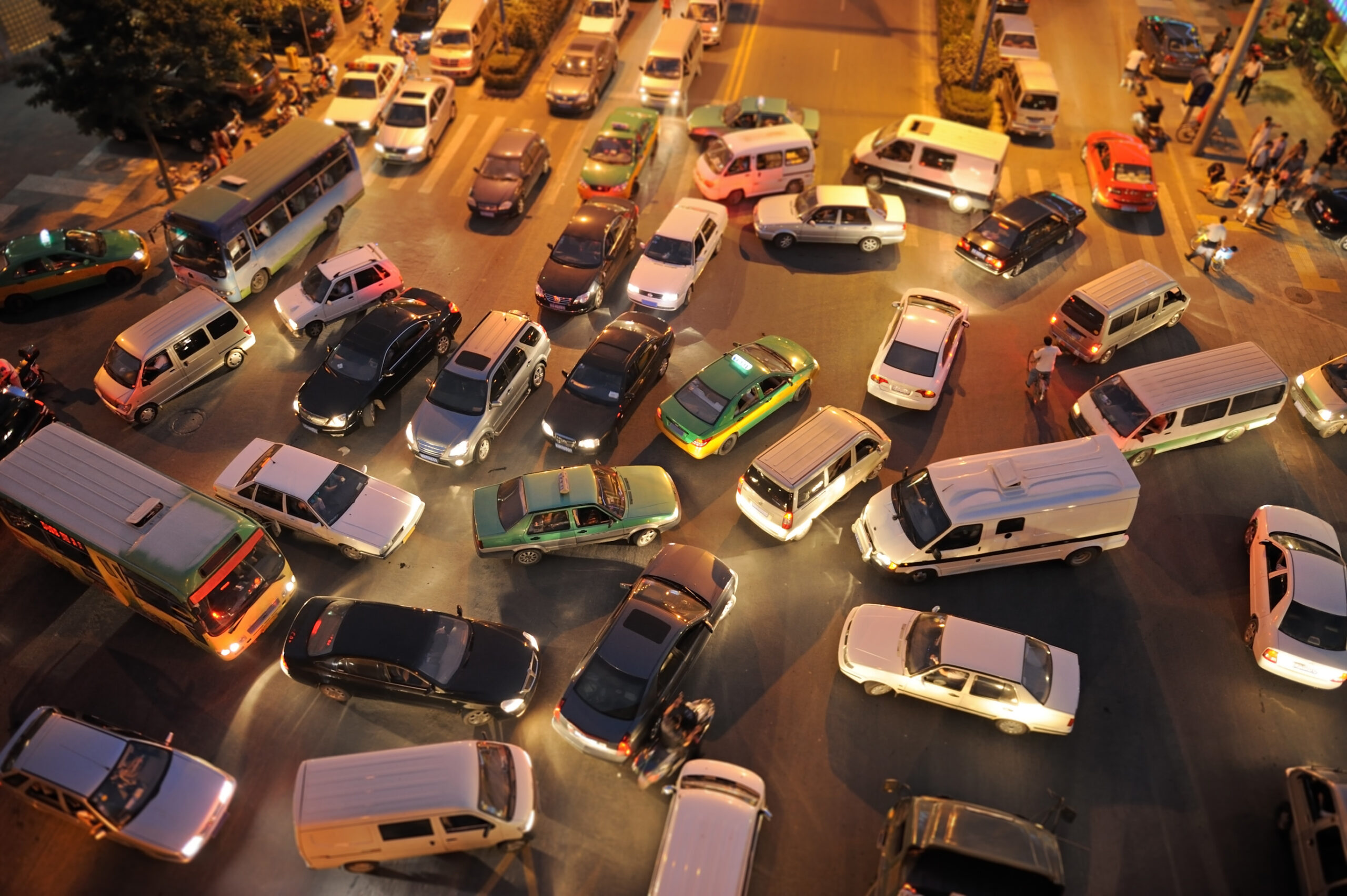 Business Process in Traffic Jam